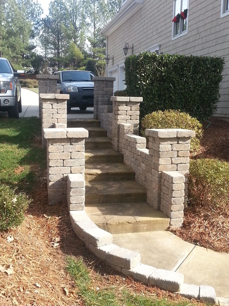 Paver patio installation — Lake Norman area